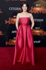 ELIZABETH HENSTRIDGE at Captain Marvel Premiere in Hollywood 03/04/2019