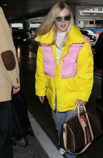 ELLE FANNING at Los Angeles International Airport 03/06/2019