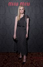 ELLE FANNING at Miu Miu Dinner in Paris 03/05/2019