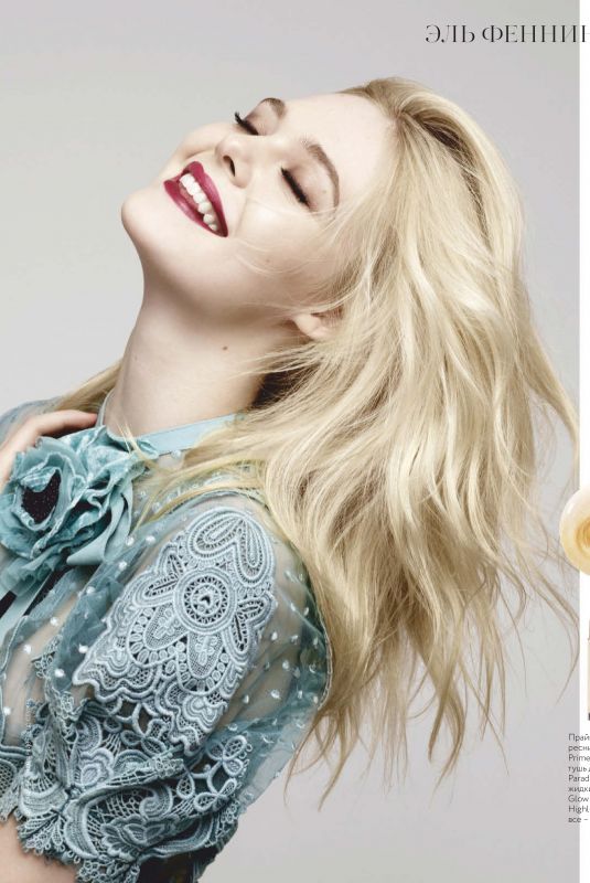 ELLE FANNING in Marie Claire, Russia 2019