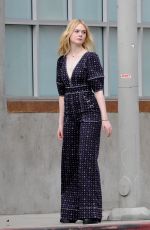 ELLE FANNING on the Set of Music Video for Teen Spirit Movie in Los Angeles 03/21/2019