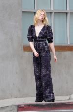 ELLE FANNING on the Set of Music Video for Teen Spirit Movie in Los Angeles 03/21/2019
