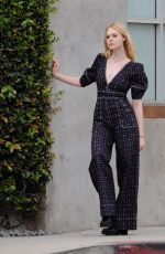 ELLE FANNING on the Set of Music Video for Teen Spirit Movie in Los Angeles 03/21/2019