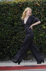 ELLE FANNING on the Set of Music Video for Teen Spirit Movie in Los Angeles 03/21/2019