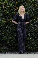 ELLE FANNING on the Set of Music Video for Teen Spirit Movie in Los Angeles 03/21/2019
