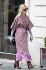 ELLE FANNING Out and About in Paris 03/02/2019