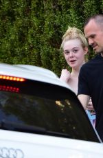 ELLE FANNING Out in Studio City 03/28/2019