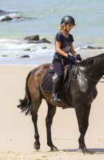 ELSA PATAKY Riding a Horse on the Beach in Byron Bay 03/19/2019