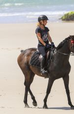 ELSA PATAKY Riding a Horse on the Beach in Byron Bay 03/19/2019