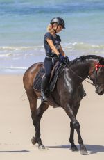 ELSA PATAKY Riding a Horse on the Beach in Byron Bay 03/19/2019