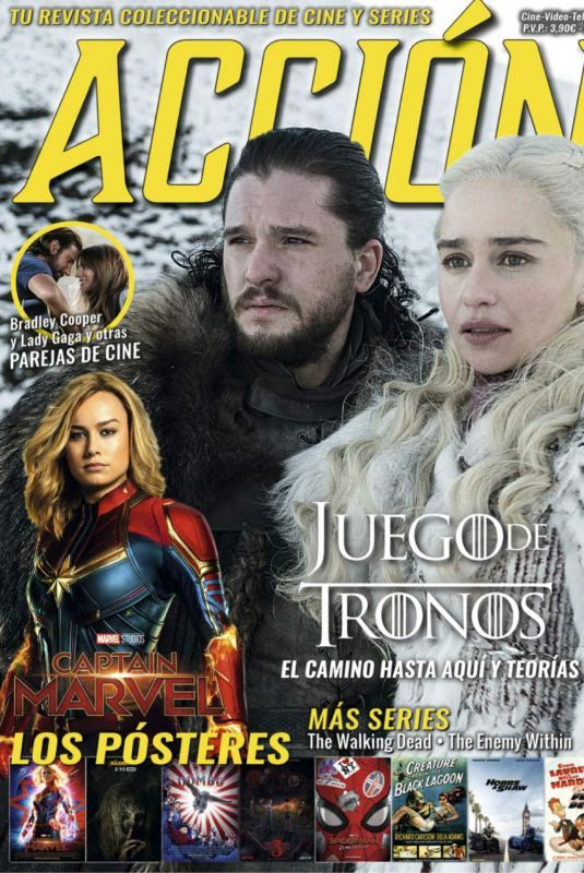 EMILIA CLARKE, MAISIE WILLIAMS and SOPHIE TURNER in Accion Cine-video Magazine, March 2019