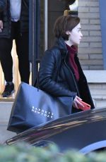 EMILIA CLARKE Shopping at Barneys New York in New York 03/02/2019
