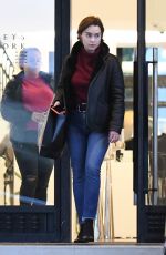 EMILIA CLARKE Shopping at Barneys New York in New York 03/02/2019