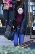EMILIA CLARKE Shopping at Barneys New York in New York 03/02/2019