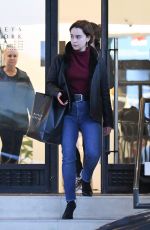 EMILIA CLARKE Shopping at Barneys New York in New York 03/02/2019
