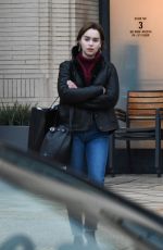 EMILIA CLARKE Shopping at Barneys New York in New York 03/02/2019