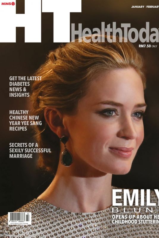 EMILY BLUNT in Health Today Magazine, Malaysia January 2019