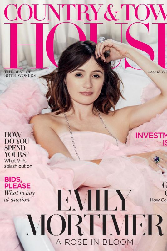 EMILY MORTIMER in Country & Town House Magazine, January 2019