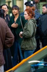 EMILY OSMENT and BRITTANY SNOW on the Set of Sisters in New York 03/26/2019