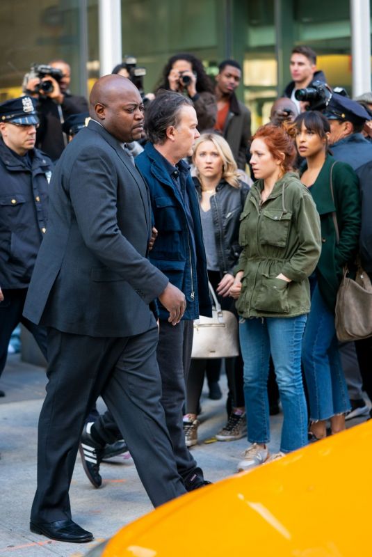 EMILY OSMENT and BRITTANY SNOW on the Set of Sisters in New York 03/26/2019