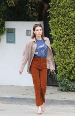EMMA ROBERTS Leaves Her Home in Los Angeles 03/21/2019