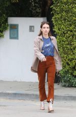 EMMA ROBERTS Leaves Her Home in Los Angeles 03/21/2019