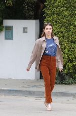 EMMA ROBERTS Leaves Her Home in Los Angeles 03/21/2019