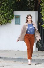 EMMA ROBERTS Leaves Her Home in Los Angeles 03/21/2019