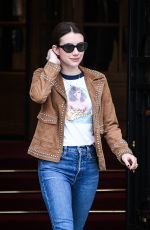 EMMA ROBERTS Leaves Ritz Hotel in Paris 03/06/2019