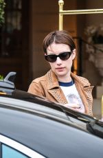 EMMA ROBERTS Leaves Ritz Hotel in Paris 03/06/2019