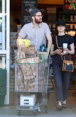 EMMA STONE and Dave McCary Out Shopping in Los Angeles 03/30/2019