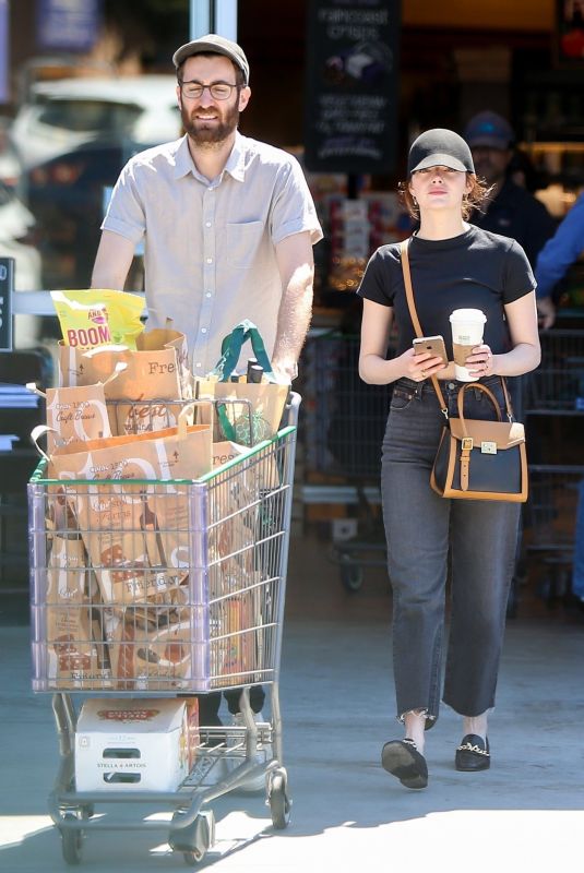 EMMA STONE and Dave McCary Out Shopping in Los Angeles 03/30/2019