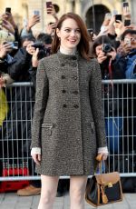EMMA STONE at Louis Vuitton Show at Paris Fashion Week 03/05/2019