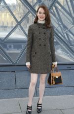 EMMA STONE at Louis Vuitton Show at Paris Fashion Week 03/05/2019
