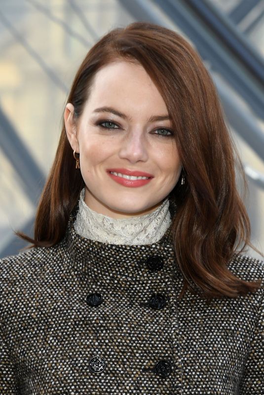 EMMA STONE at Louis Vuitton Show at Paris Fashion Week 03/05/2019