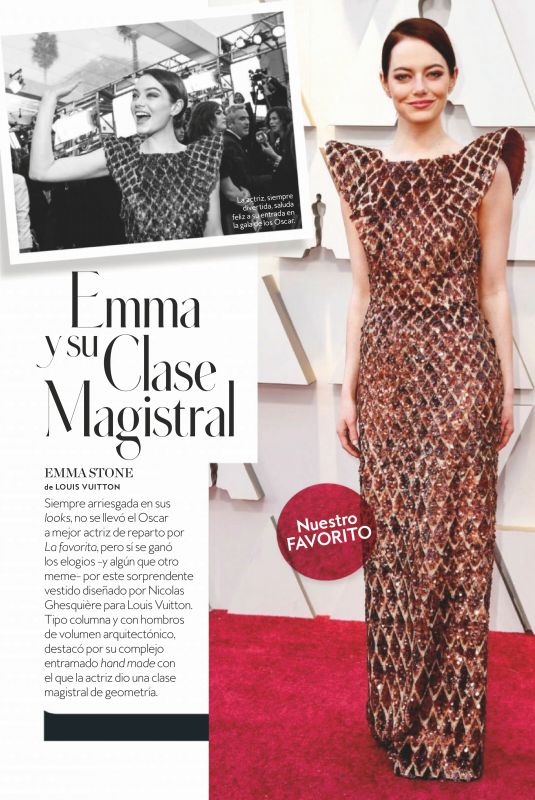 EMMA STONE in Instyle Magazine, Spain April 2019