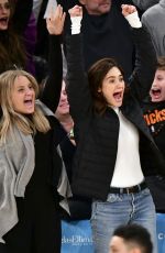 EMMY ROSSUM at LA Lakers vs Knicks Game in New York 03/17/2019