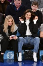 EMMY ROSSUM at LA Lakers vs Knicks Game in New York 03/17/2019