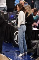 EMMY ROSSUM at LA Lakers vs Knicks Game in New York 03/17/2019