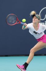 EUGENIE BOUCHARD Practice at Miami Open Tennis Tournament 03/16/2019