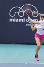 EUGENIE BOUCHARD Practice at Miami Open Tennis Tournament 03/16/2019