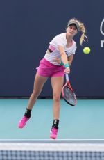 EUGENIE BOUCHARD Practice at Miami Open Tennis Tournament 03/16/2019