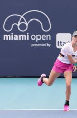 EUGENIE BOUCHARD Practice at Miami Open Tennis Tournament 03/16/2019