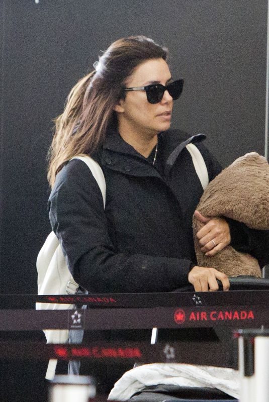 EVA LONGORIA at Pearson International Airport in Toronto 03/09/2019