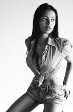 FIONA BARRON on the Set of a a Photoshoot, March 2019