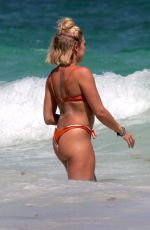 GABBY ALLEN in Bikinis at a Beach in Tulum 03/08/2019