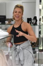 GABBY ALLEN Shopping at Daniel Footwear in Alderley Edge in Eheshire 03/26/2019