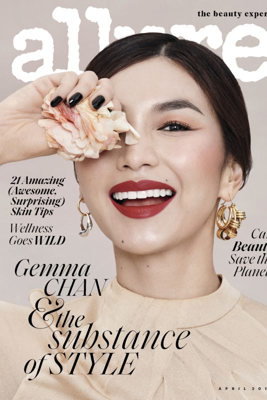 GEMMA CHAN in Allure Magazine, April 2019