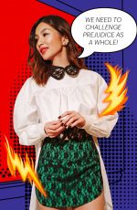 GEMMA CHAN in Glamour Magazine, UK March 2019