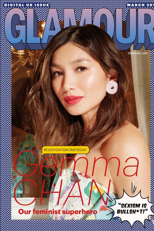 GEMMA CHAN in Glamour Magazine, UK March 2019